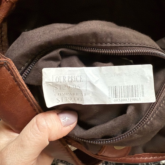 Vintage Lucky Brand Patchwork Shoulder Bag - Brown and Green - Picture 6 of 8